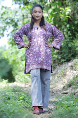 Purple colour kurti - CraftKashmir