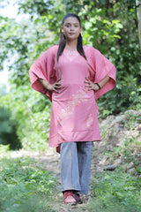Pink colour kaftan - CraftKashmir