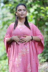Pink colour kaftan - CraftKashmir