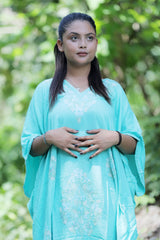 Blue colour kaftan - CraftKashmir