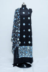 Black colour Kashmiri salwar kameez