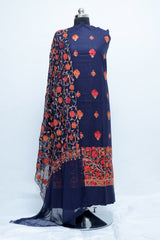 Blue colour salwar kameez