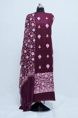 Wine colour salwar kameez
