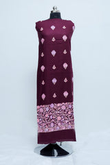 Wine colour salwar kameez