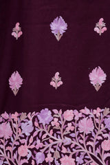 Wine colour salwar kameez