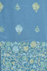 Grey colour salwar kameez