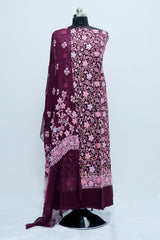 Wine colour salwar kameez