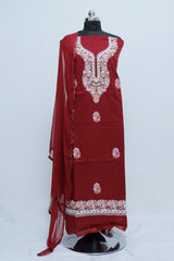 Maroon colour salwar kameez