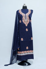 Blue colour salwar kameez