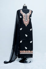 Black colour salwar kameez