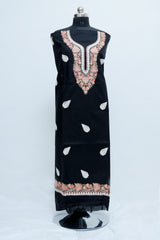 Black colour salwar kameez