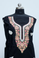 Black colour salwar kameez