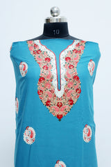 Blue colour salwar kameez