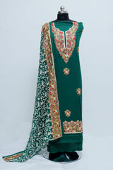 Green colour salwar kameez