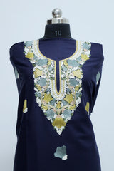 Blue colour salwar kameez