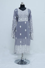 Grey colour kurti