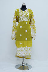 Yellow colour kurti