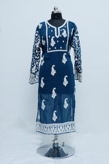 Turquoise Blue colour kurti