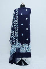 Blue colour salwar kameez