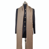 Brown colour Mens Solid woven Shawl