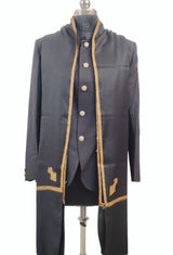 Black Colour Mens Kingri Shawl