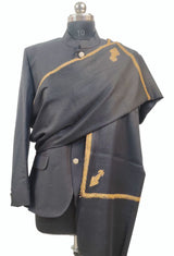 Black Colour Mens Kingri Shawl