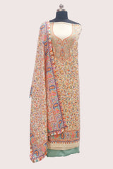 Pastel Green colour salwar kameez With Stole