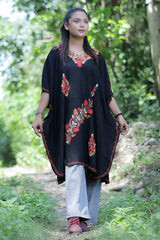 Black colour kaftan - CraftKashmir