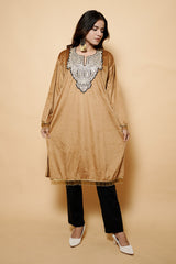 Golden Colour Kashmiri Pheran CraftKashmir