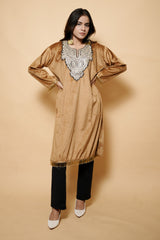 Golden Colour Kashmiri Pheran CraftKashmir