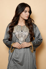 Grey Colour Kashmiri Pheran CraftKashmir