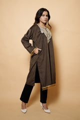 Brown Colour Kashmiri Pheran CraftKashmir