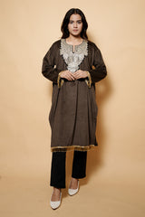 Brown Colour Kashmiri Pheran CraftKashmir