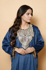 Blue Colour Kashmiri Pheran CraftKashmir