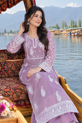 Purple colour kurti CraftKashmir
