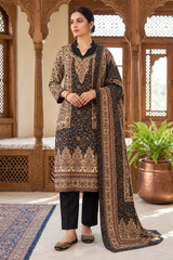 Elegant Kani Style Printed Wool Unstitched Suit Material with Printed Back CraftKashmir
