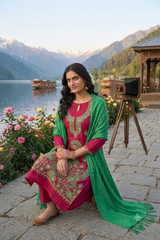 Pink colour salwar kameez CraftKashmir