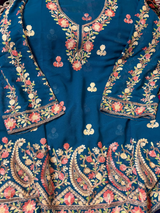 CraftKashmir's short length with hem design kurti CraftKashmir