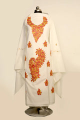 White kashmiri suits - CraftKashmir