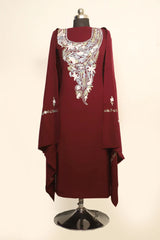 maroon kashmiri suits - CraftKashmir