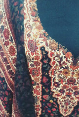 Black colour  woollen salwar kameez With Stole All Over Kaani Print