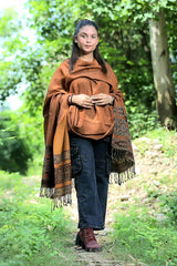 Rust colour shawl - CraftKashmir