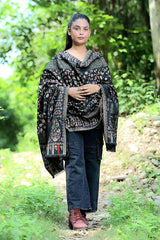 Blue colour shawl - CraftKashmir