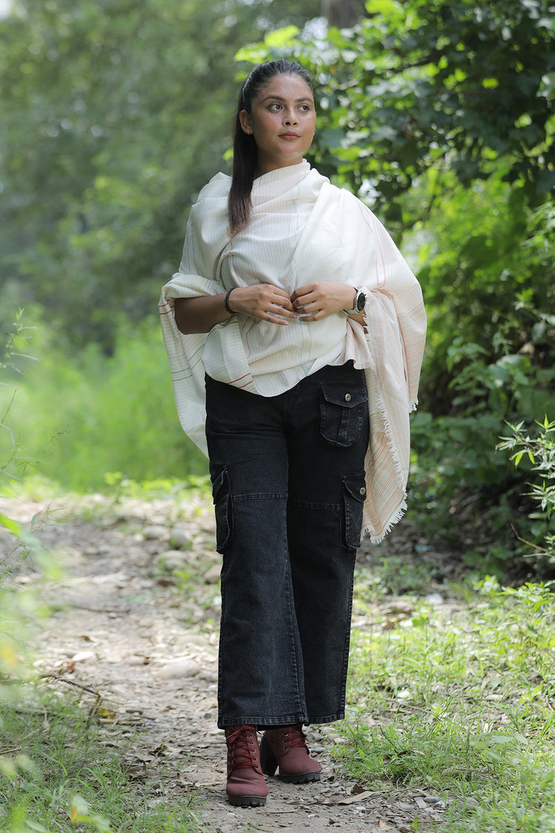 White colour shawl