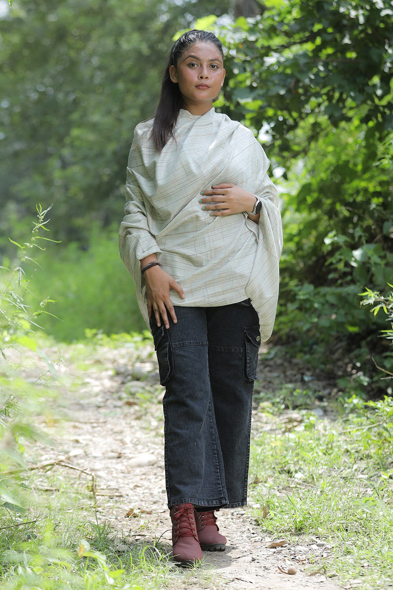 Off White colour shawl
