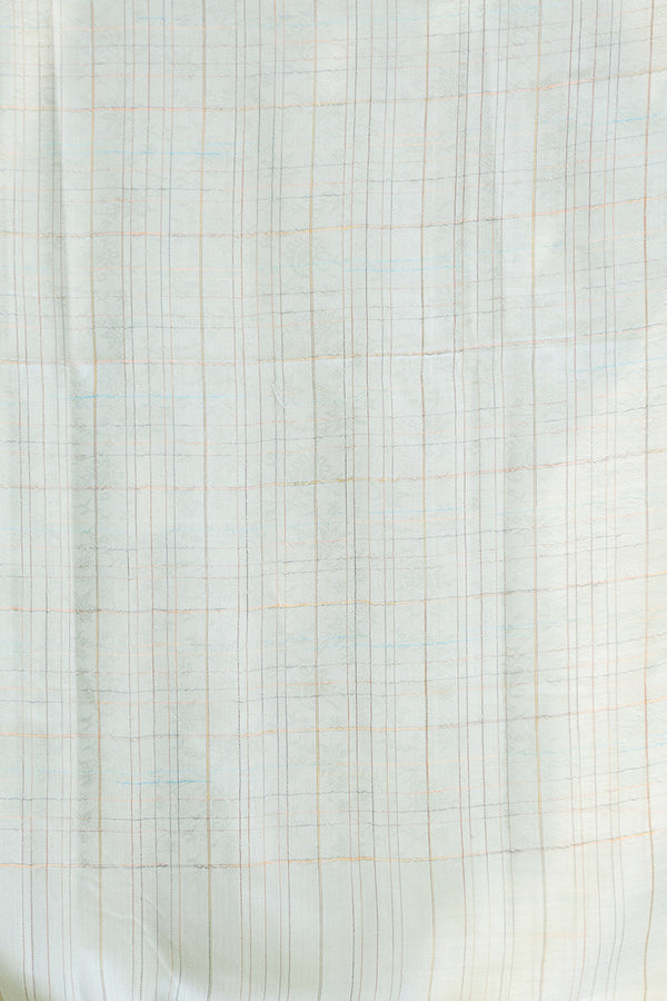 Off White colour shawl - CraftKashmir