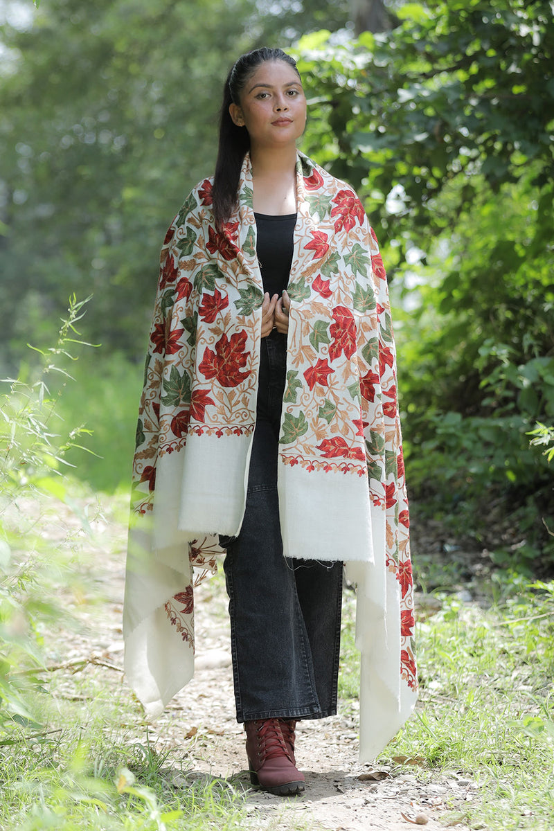 White colour shawl
