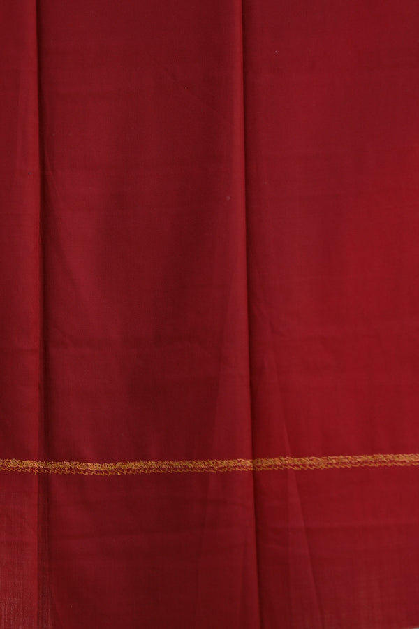 Maroon colour shawl - CraftKashmir