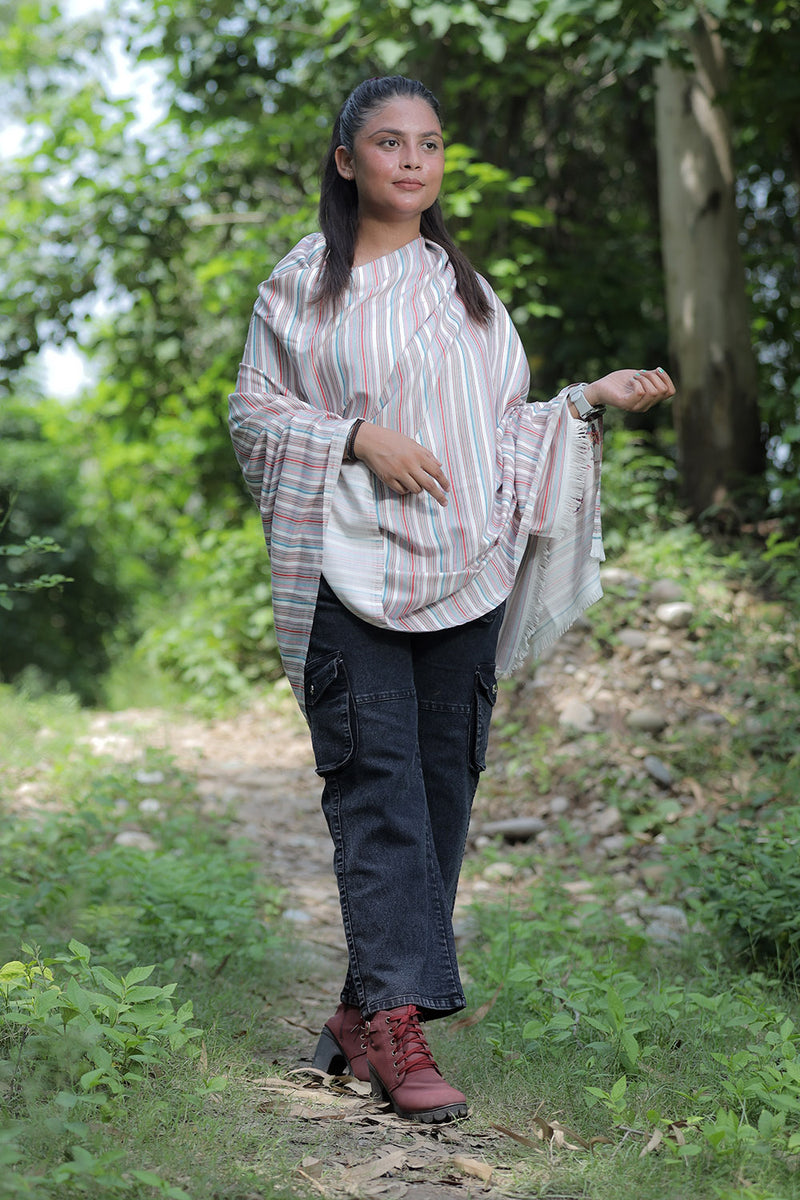 White colour shawl