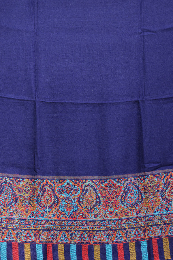 Blue colour shawl - CraftKashmir
